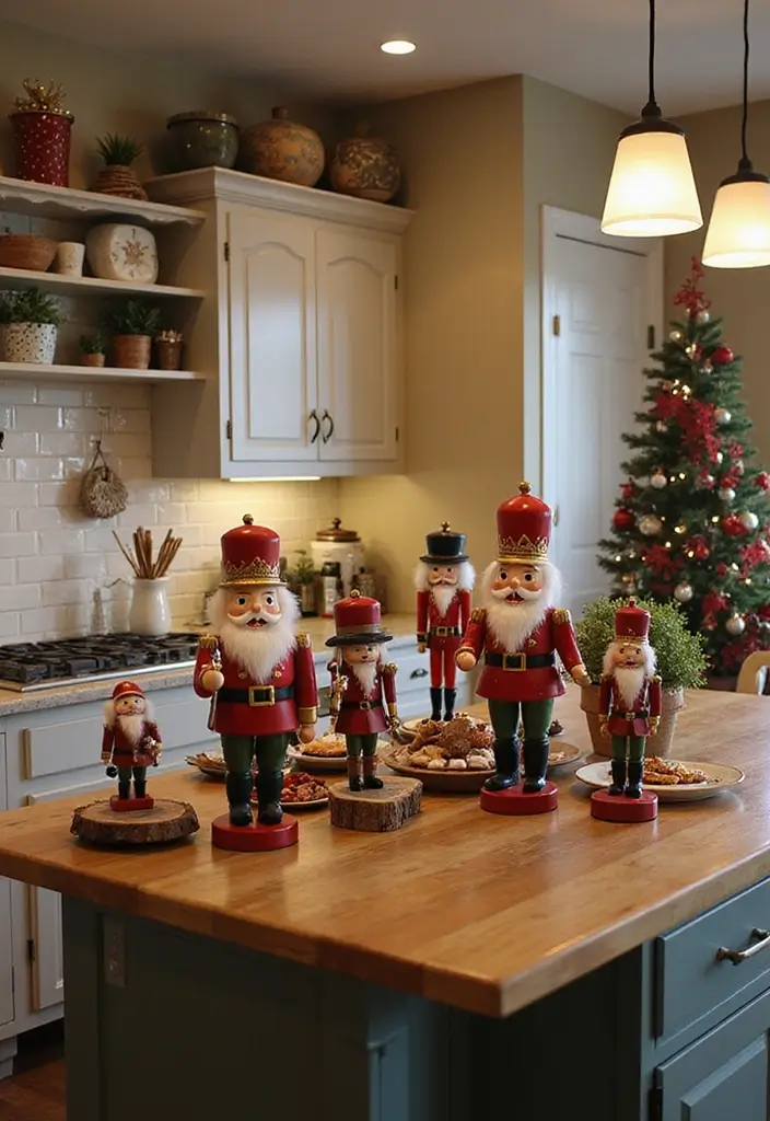 27 Kitchen Island Christmas Decor Ideas That Look Magical 10 27 Kitchen Island Christmas Decor Ideas That Look Magical - 10. Playful Holiday Characters