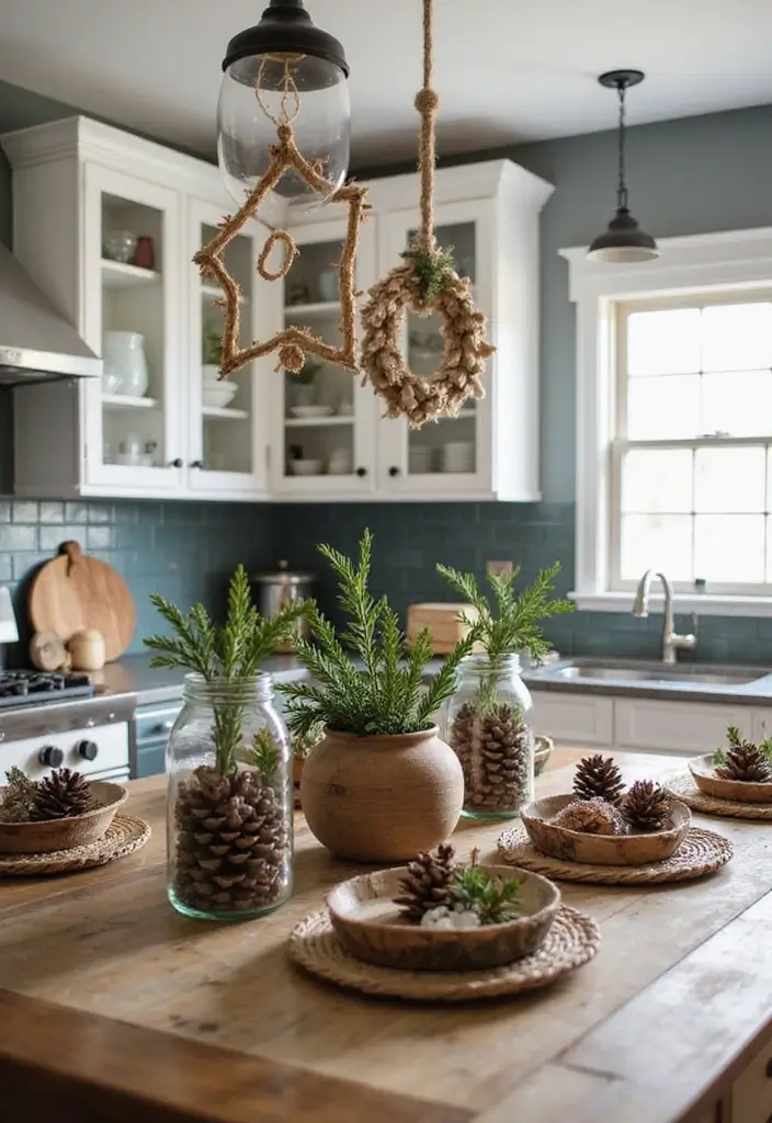 27 Kitchen Island Christmas Decor Ideas That Look Magical 17 27 Kitchen Island Christmas Decor Ideas That Look Magical - 17. DIY Christmas Ornaments