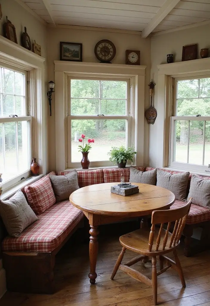 27 Kitchen Nook Ideas You’ll Want in Your Home 1 27 Kitchen Nook Ideas You’ll Want in Your Home - 1. Classic Farmhouse Breakfast Nook
