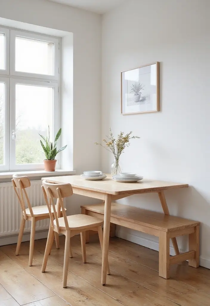 27 Kitchen Nook Ideas You’ll Want in Your Home 17 27 Kitchen Nook Ideas You’ll Want in Your Home - 17. Scandi Style Nook