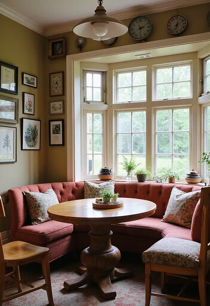 27 Kitchen Nook Ideas You’ll Want in Your Home 19 27 Kitchen Nook Ideas You’ll Want in Your Home - 19. Eclectic Mix-and-Match Nook