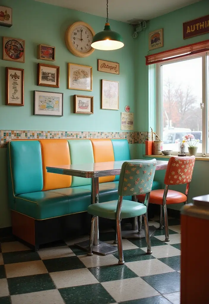 27 Kitchen Nook Ideas You’ll Want in Your Home 25 27 Kitchen Nook Ideas You’ll Want in Your Home - 25. Retro Diner Style