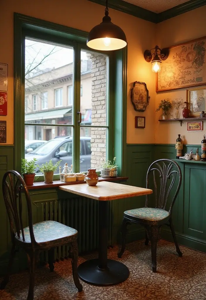 27 Kitchen Nook Ideas You’ll Want in Your Home 5 27 Kitchen Nook Ideas You’ll Want in Your Home - 5. Vintage Café Style Nook