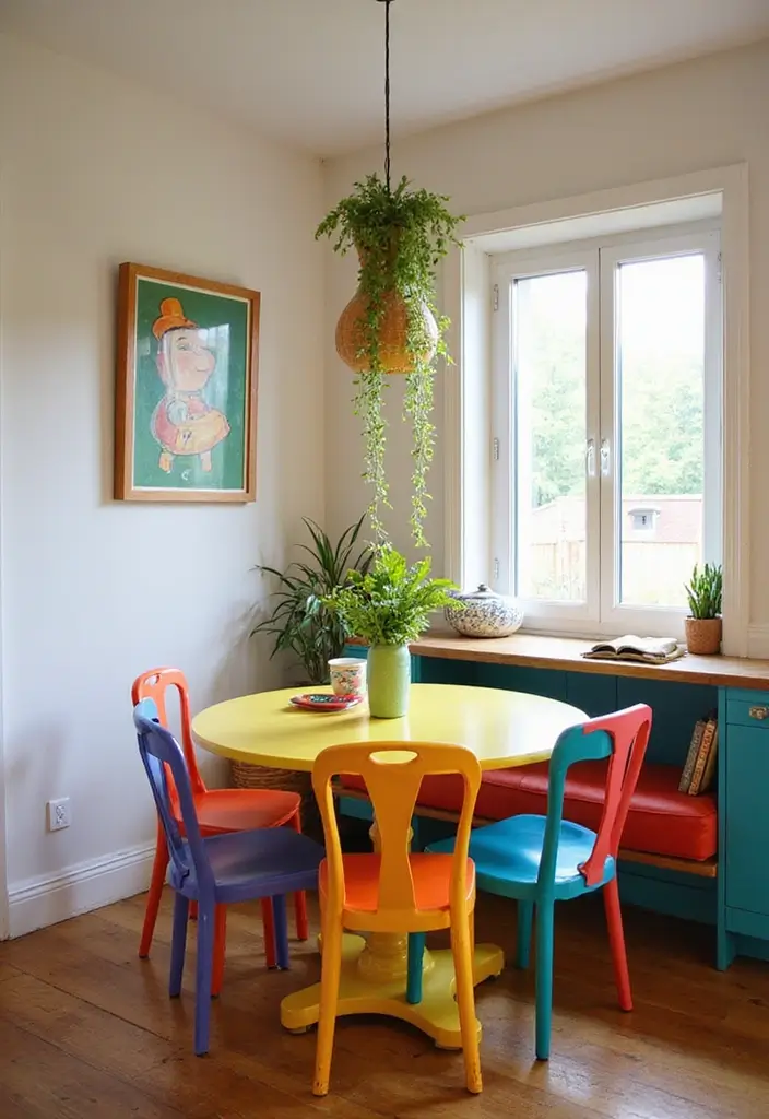 27 Kitchen Nook Ideas You’ll Want in Your Home 6 27 Kitchen Nook Ideas You’ll Want in Your Home - 6. Bold Color Pop