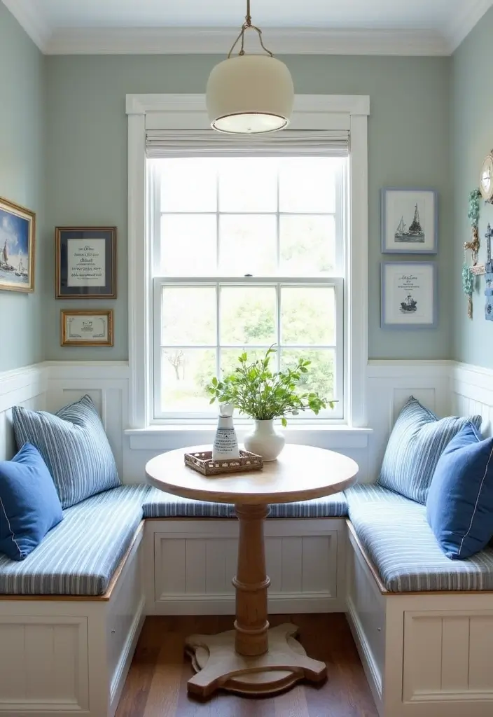 27 Kitchen Nook Ideas You’ll Want in Your Home 8 27 Kitchen Nook Ideas You’ll Want in Your Home - 8. Nautical-Themed Nook