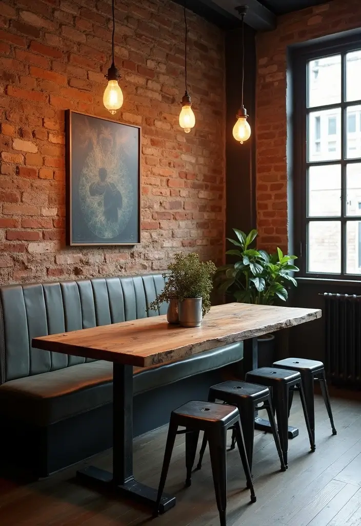 27 Kitchen Nook Ideas You’ll Want in Your Home 9 27 Kitchen Nook Ideas You’ll Want in Your Home - 9. Rustic Industrial Charm