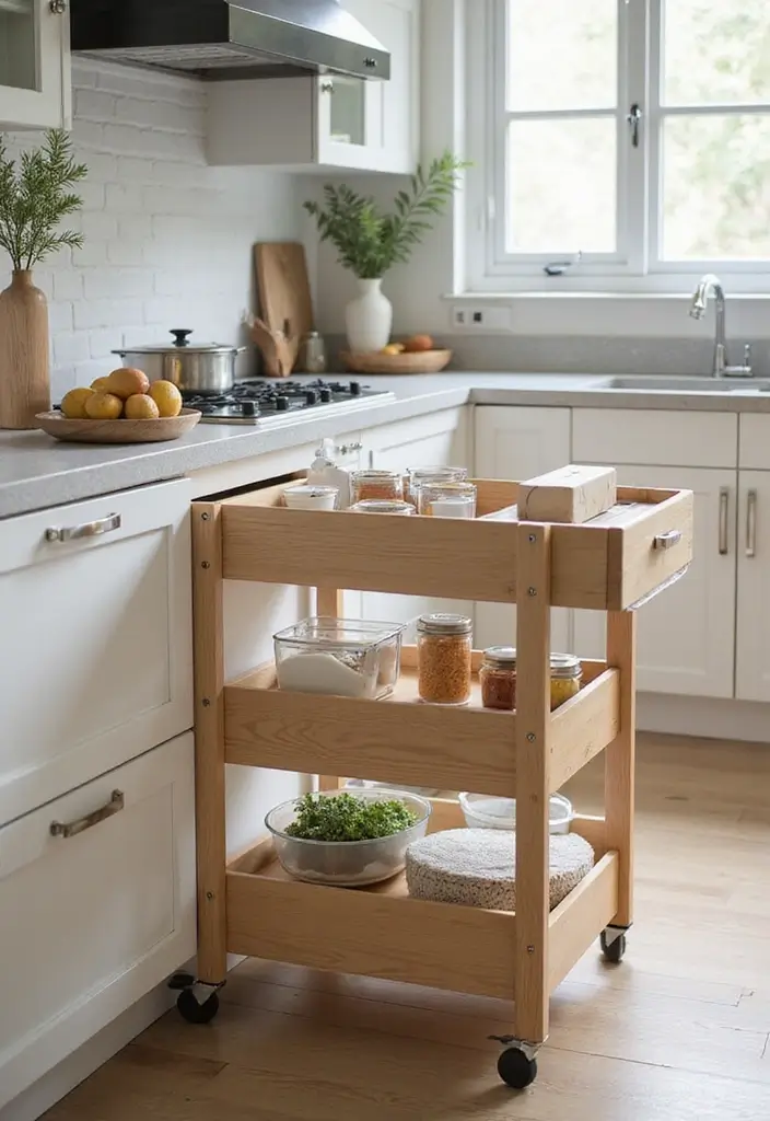 27 Kitchen Trolley Ideas Indian Homes Will Love - 24. Drawer Style Trolley