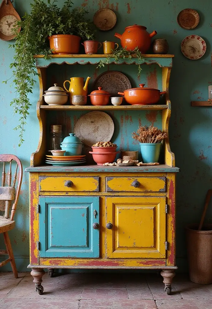 27 Kitchen Trolley Ideas Indian Homes Will Love - 3. Vintage Cart with a Twist