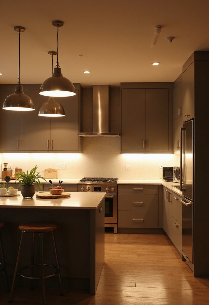 27 Modern Kitchen Inspirations Everyone’s Pinning - 13. Innovative Lighting Solutions