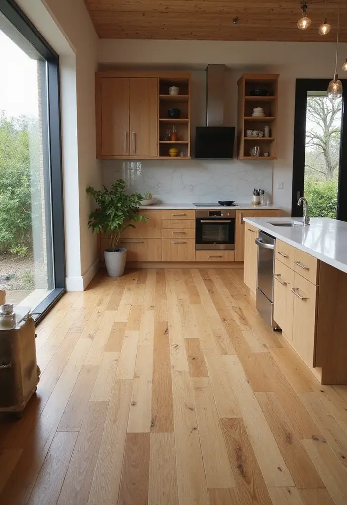 27 Modern Kitchen Inspirations Everyone’s Pinning - 16. Eco-Conscious Flooring Choices