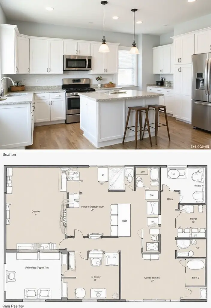 27 Modern Kitchen Inspirations Everyone’s Pinning - 18. Functional Layouts for Efficiency