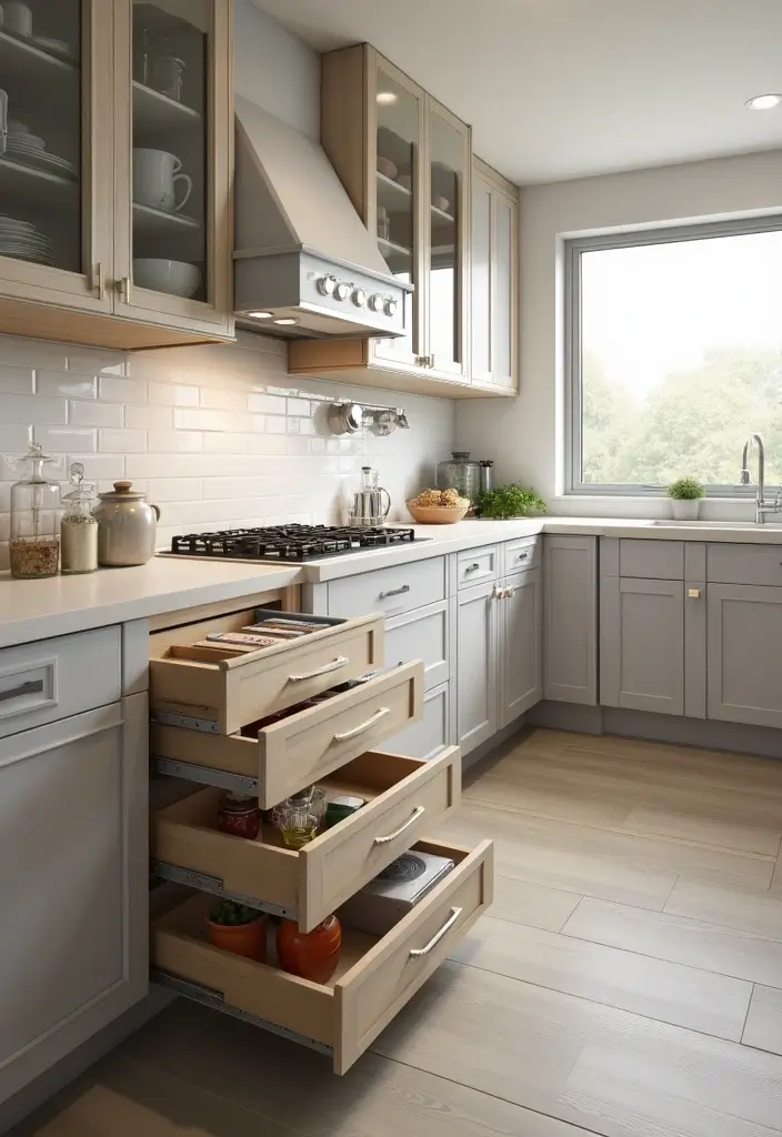 27 Modern Kitchen Inspirations Everyone’s Pinning - 20. Customizable Storage Solutions