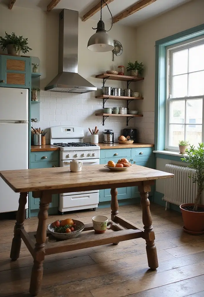 27 Modern Kitchen Inspirations Everyone’s Pinning - 7. Vintage Meets Modern