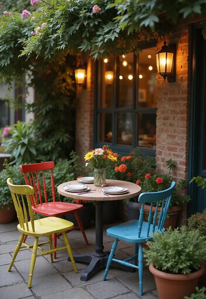 27 Small Outdoor Kitchen Ideas That Work Even in Tiny Yards 13 27 Small Outdoor Kitchen Ideas That Work Even in Tiny Yards - 13. Bistro-Style Dining Area