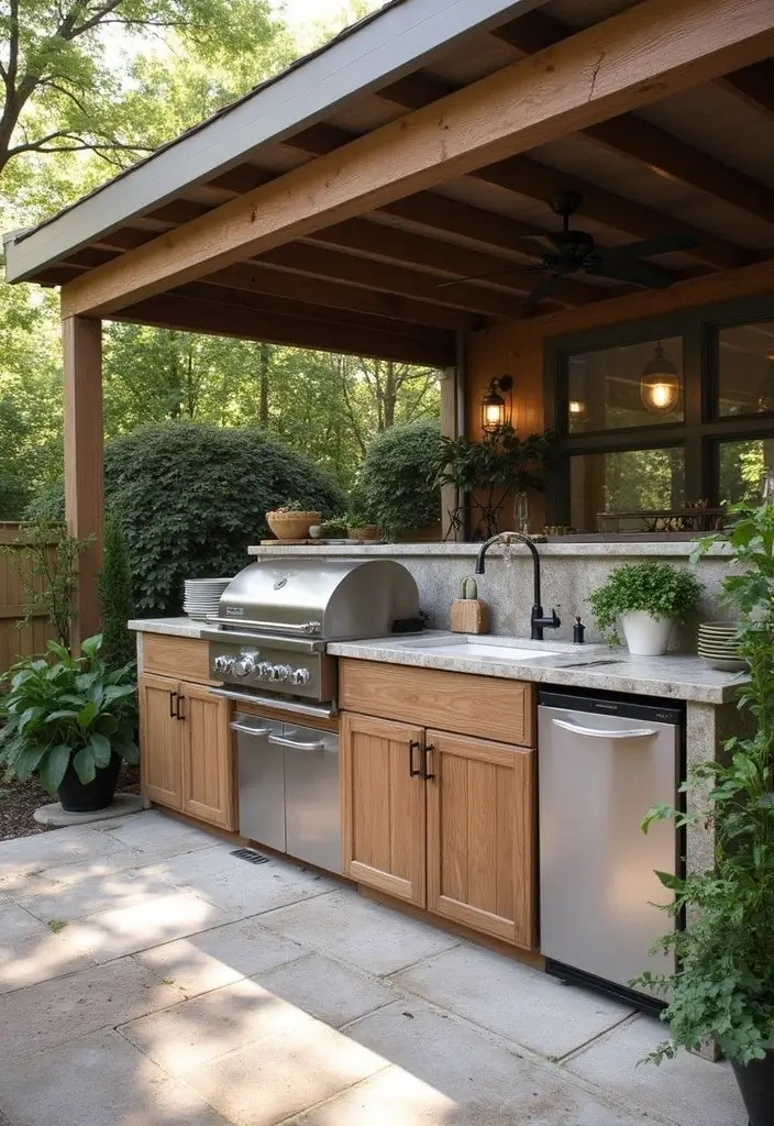 27 Small Outdoor Kitchen Ideas That Work Even in Tiny Yards 25 27 Small Outdoor Kitchen Ideas That Work Even in Tiny Yards - 25. Outdoor Sink