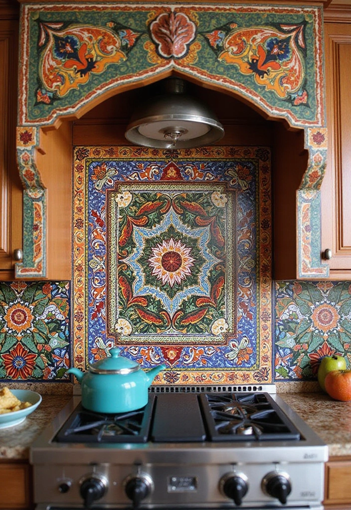 28 Indian Kitchen Decor Ideas Full of Culture and Charm 14 28 Indian Kitchen Decor Ideas Full of Culture and Charm - 14. Mosaic Tile Decor