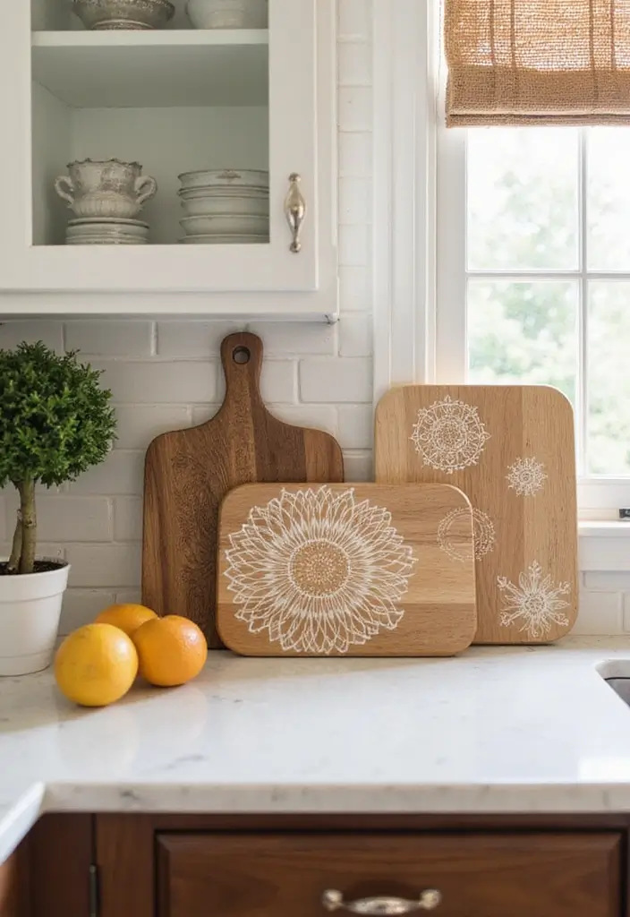 28 Indian Kitchen Decor Ideas Full of Culture and Charm 22 28 Indian Kitchen Decor Ideas Full of Culture and Charm - 22. Decorative Cutting Boards