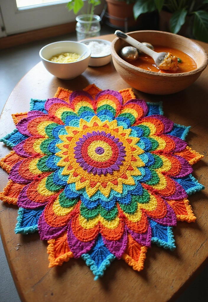 28 Indian Kitchen Decor Ideas Full of Culture and Charm 6 28 Indian Kitchen Decor Ideas Full of Culture and Charm - 6. Traditional Rangoli Designs