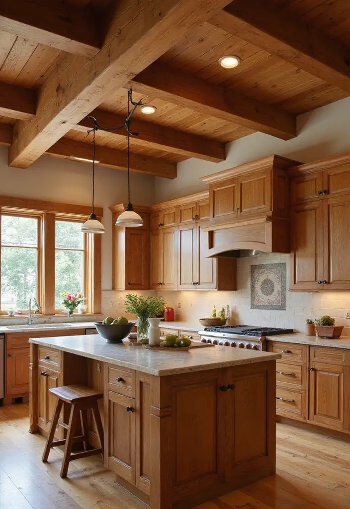 28 Japandi Style Kitchen Ideas That Feel Zen and Minimal - 20. Warm Wood Elements