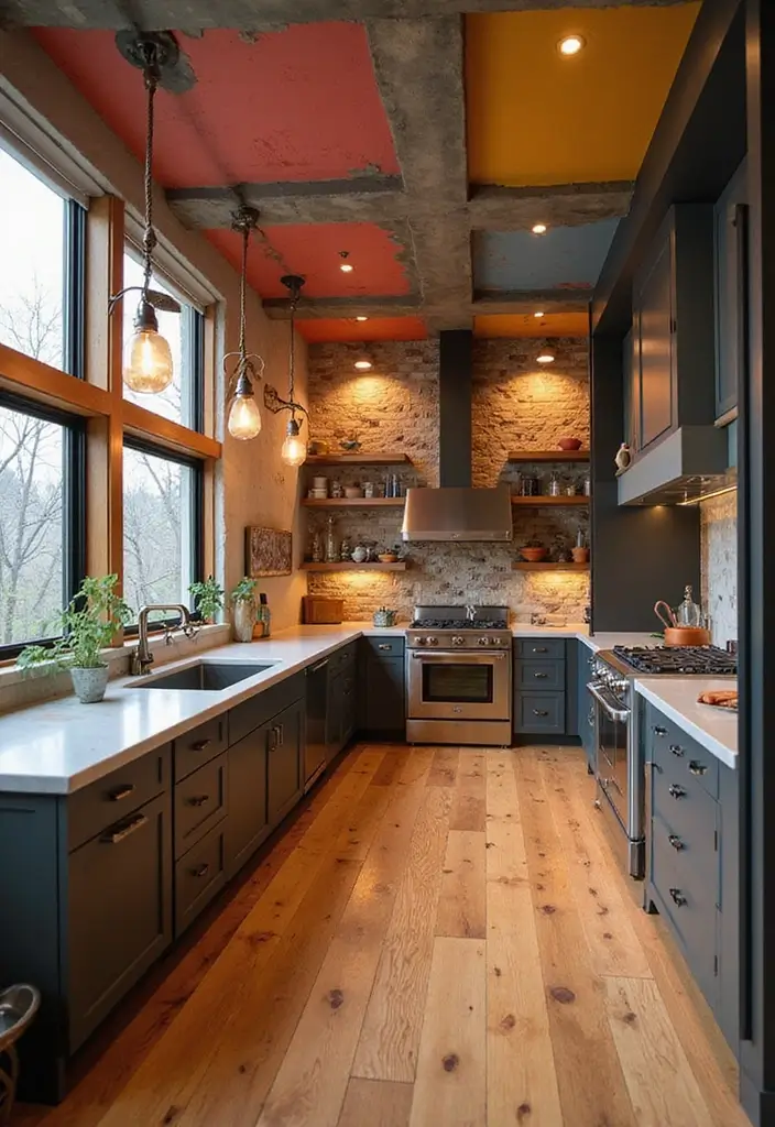 28 Kitchen Layout Ideas That Actually Work - 11. Modern Kitchen with a Twist