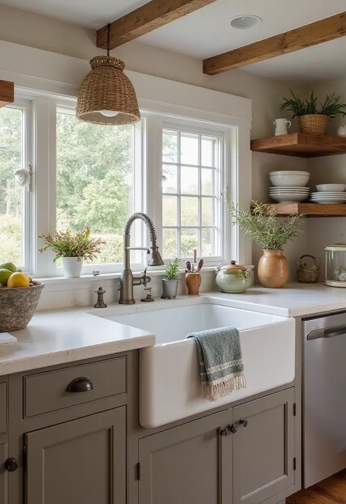 28 Kitchen Layout Ideas That Actually Work - 14. Farmhouse Kitchen Layout