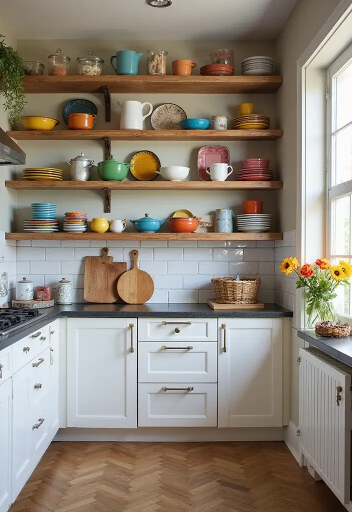 28 Kitchen Layout Ideas That Actually Work - 17. Open Shelving Kitchen Layout