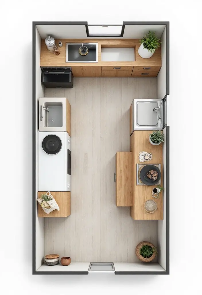 28 Kitchen Layout Ideas That Actually Work - 8. Multi-Functional Kitchen Layout