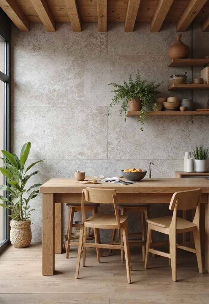 28 Kitchen Wallpaper Ideas That Change the Whole Look - 15. Textured Wallpaper