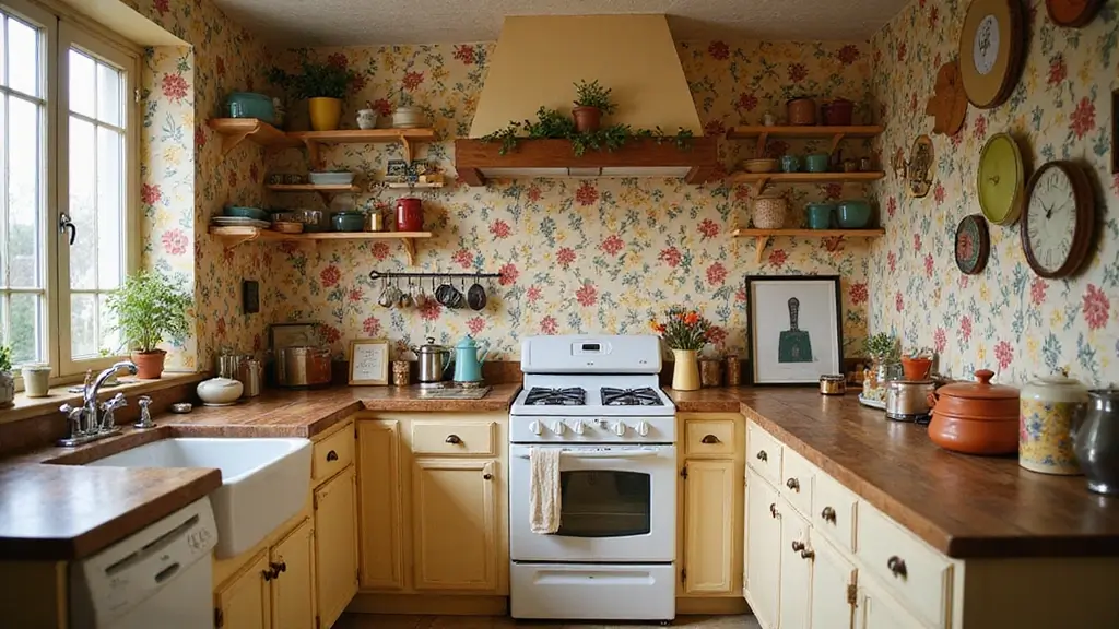 28 Kitchen Wallpaper Ideas That Change the Whole Look