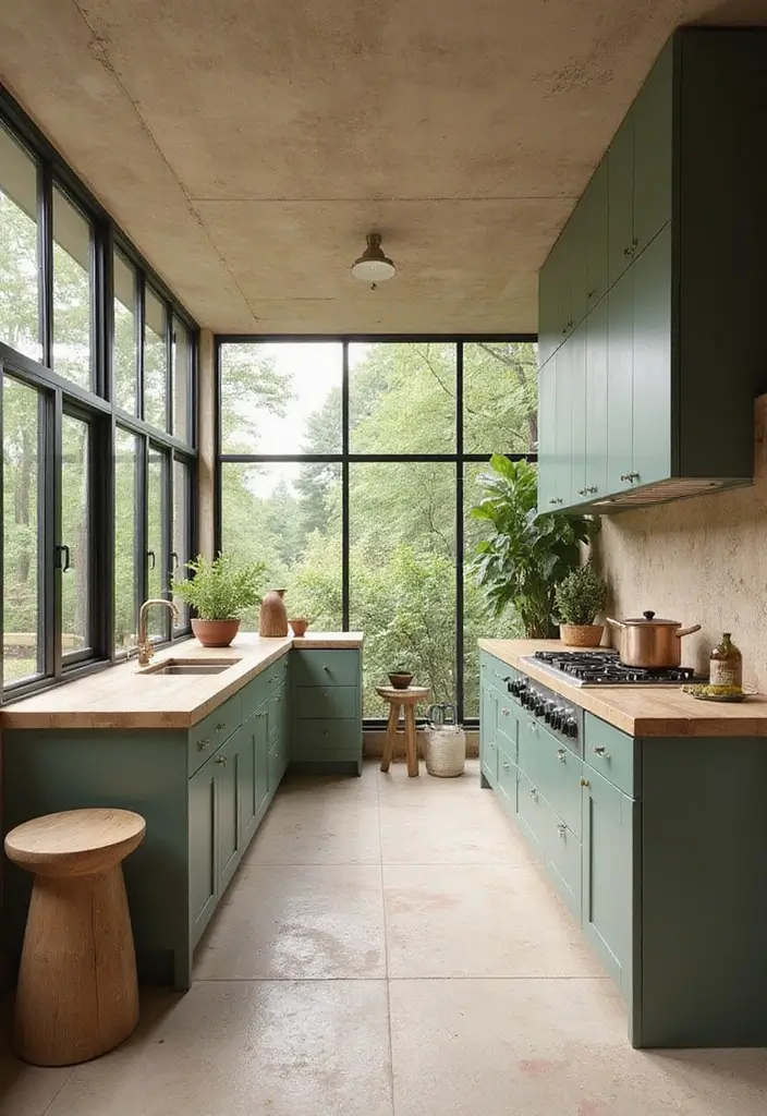 28 Neutral Kitchen Ideas That Look Calm and Timeless 20 28 Neutral Kitchen Ideas That Look Calm and Timeless - 20. Outdoor-Inspired Design