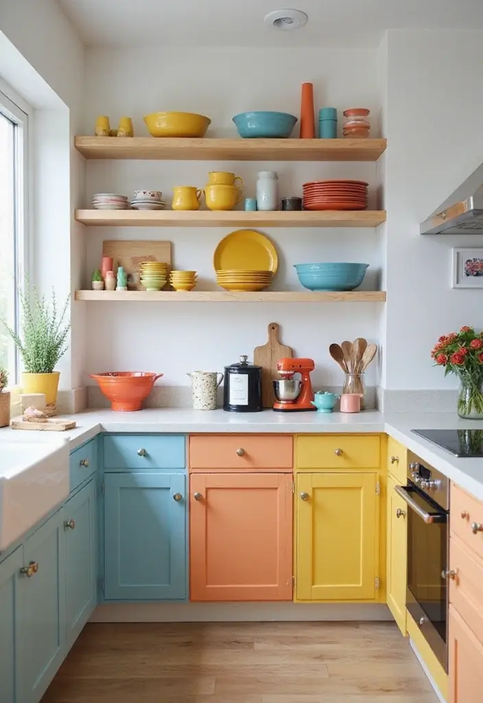 28 Neutral Kitchen Ideas That Look Calm and Timeless 21 28 Neutral Kitchen Ideas That Look Calm and Timeless - 21. Colorful Accents