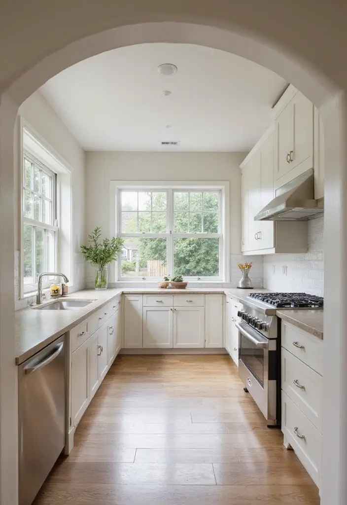 28 Neutral Kitchen Ideas That Look Calm and Timeless 22 28 Neutral Kitchen Ideas That Look Calm and Timeless - 22. Seamless Transition Areas