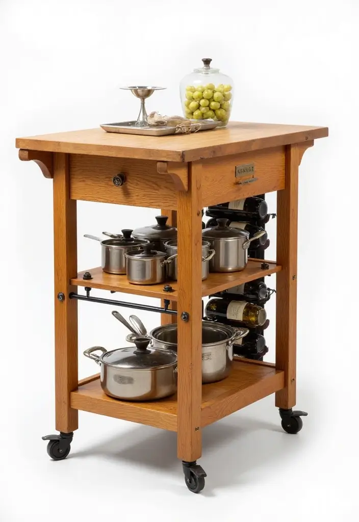 28 Small Kitchen Island Ideas You’ll Wish You Tried Sooner 1 28 Small Kitchen Island Ideas You’ll Wish You Tried Sooner - 1. Rolling Cart Islands