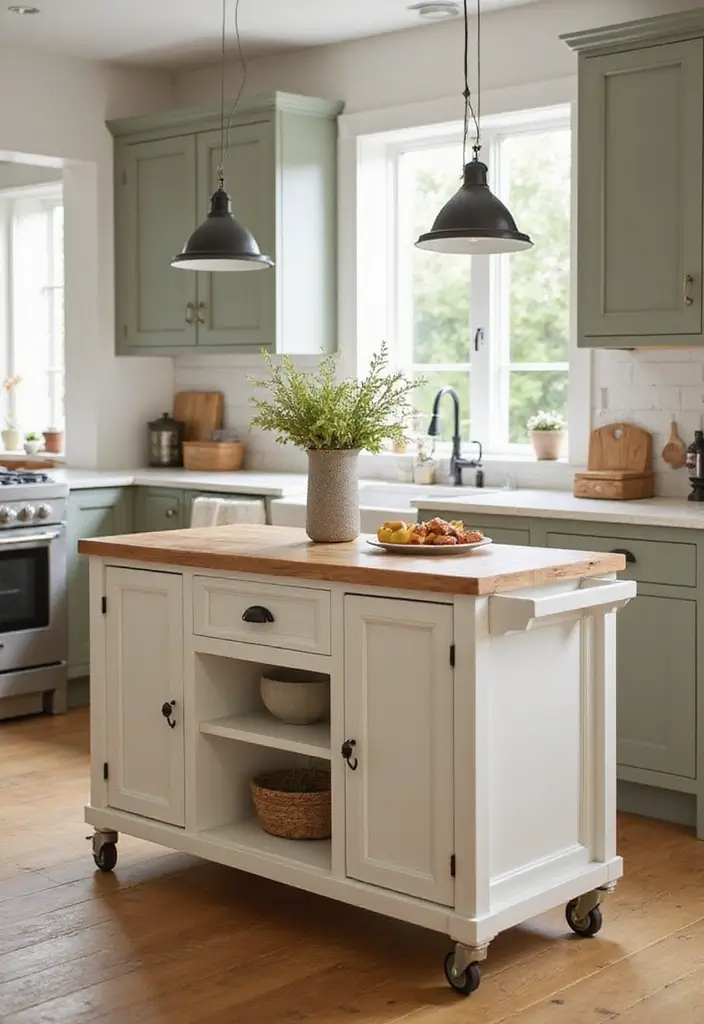 28 Small Kitchen Island Ideas You’ll Wish You Tried Sooner 10 28 Small Kitchen Island Ideas You’ll Wish You Tried Sooner - 10. Trolley Style Islands