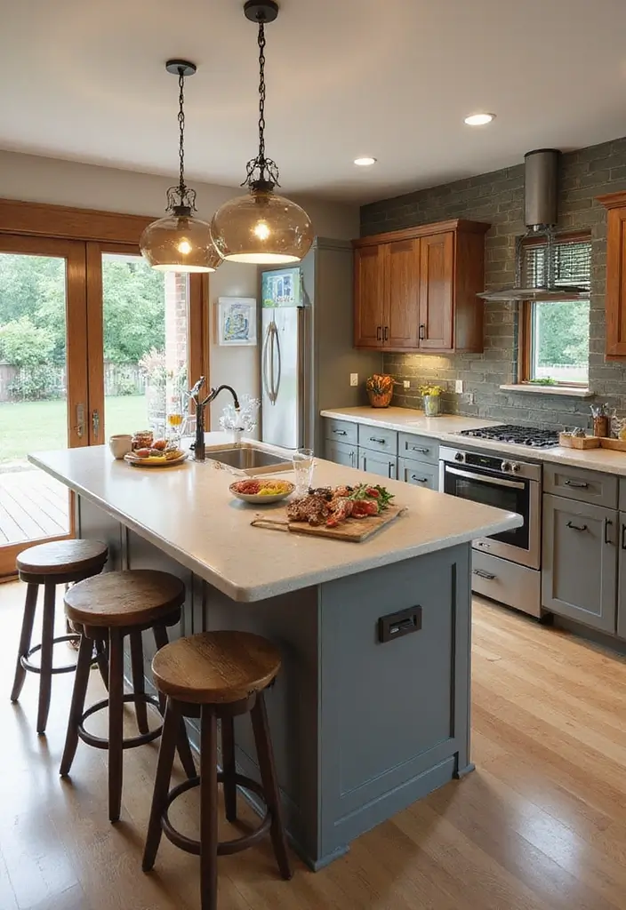 28 Small Kitchen Island Ideas You’ll Wish You Tried Sooner 24 28 Small Kitchen Island Ideas You’ll Wish You Tried Sooner - 24. Elevated Breakfast Bars