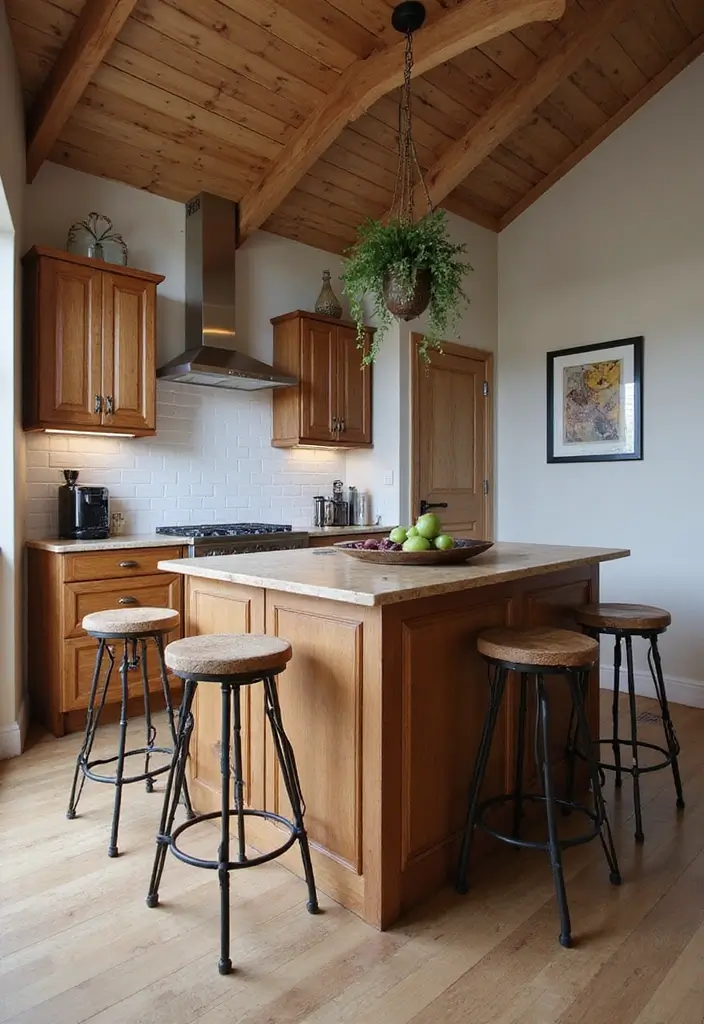 28 Small Kitchen Island Ideas You’ll Wish You Tried Sooner 27 28 Small Kitchen Island Ideas You’ll Wish You Tried Sooner - 27. Tall Islands with Bar Stools