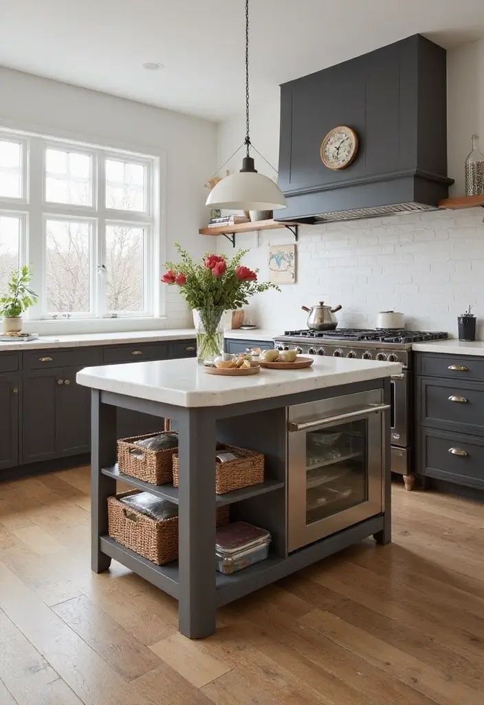 28 Small Kitchen Island Ideas You’ll Wish You Tried Sooner 6 28 Small Kitchen Island Ideas You’ll Wish You Tried Sooner - 6. Multi-Functional Islands