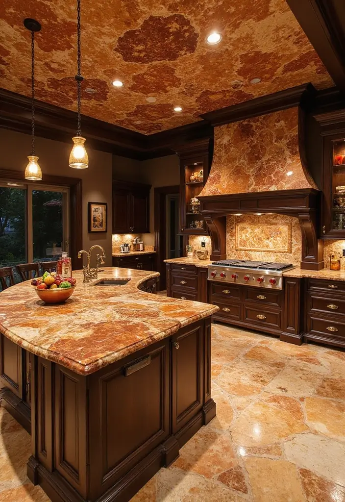 29 Kitchen Countertops Ideas That Look Expensive and Chic 13 29 Kitchen Countertops Ideas That Look Expensive and Chic - 13. Luxurious Onyx