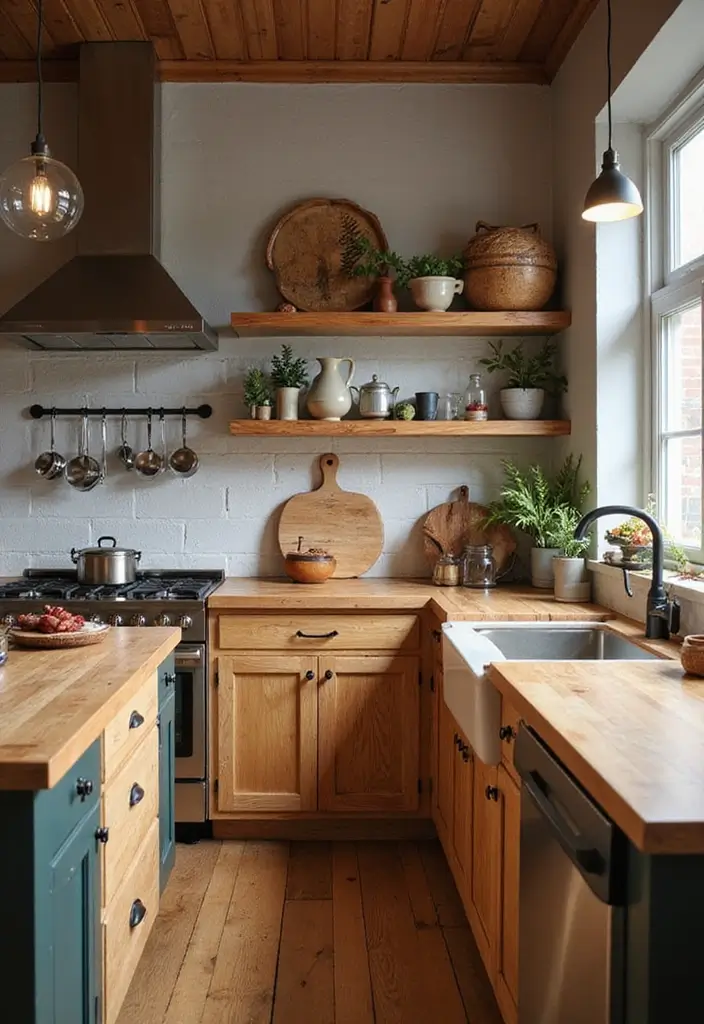 29 Kitchen Countertops Ideas That Look Expensive and Chic 14 29 Kitchen Countertops Ideas That Look Expensive and Chic - 14. Trendy Butcher Block