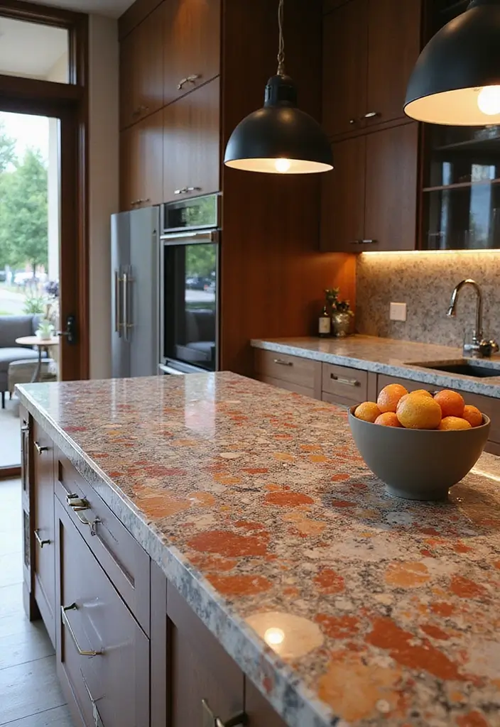 29 Kitchen Countertops Ideas That Look Expensive and Chic 25 29 Kitchen Countertops Ideas That Look Expensive and Chic - 25. Striking Quartzite