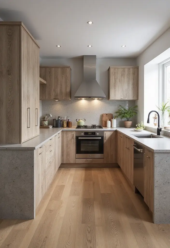 29 Kitchen Countertops Ideas That Look Expensive and Chic 29 29 Kitchen Countertops Ideas That Look Expensive and Chic - 29. Textured Laminate for Depth