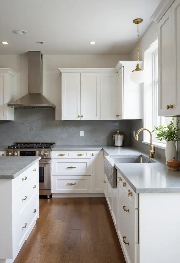 29 Kitchen Countertops Ideas That Look Expensive and Chic 6 29 Kitchen Countertops Ideas That Look Expensive and Chic - 6. Soft Gray Soapstone