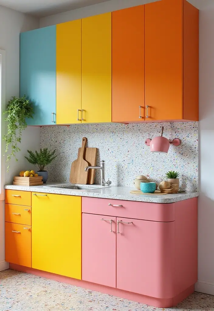 29 Kitchen Countertops Ideas That Look Expensive and Chic 7 29 Kitchen Countertops Ideas That Look Expensive and Chic - 7. Vibrant Terrazzo