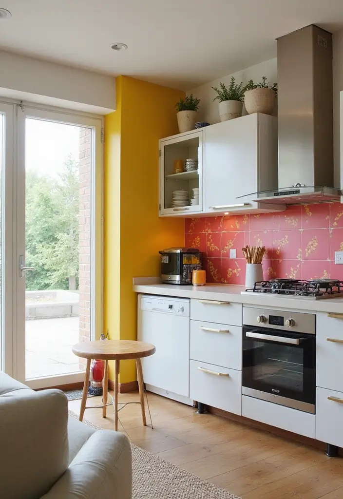 29 Kitchen Decor Ideas That Never Go Out of Style - 27. Colorful Accent Walls