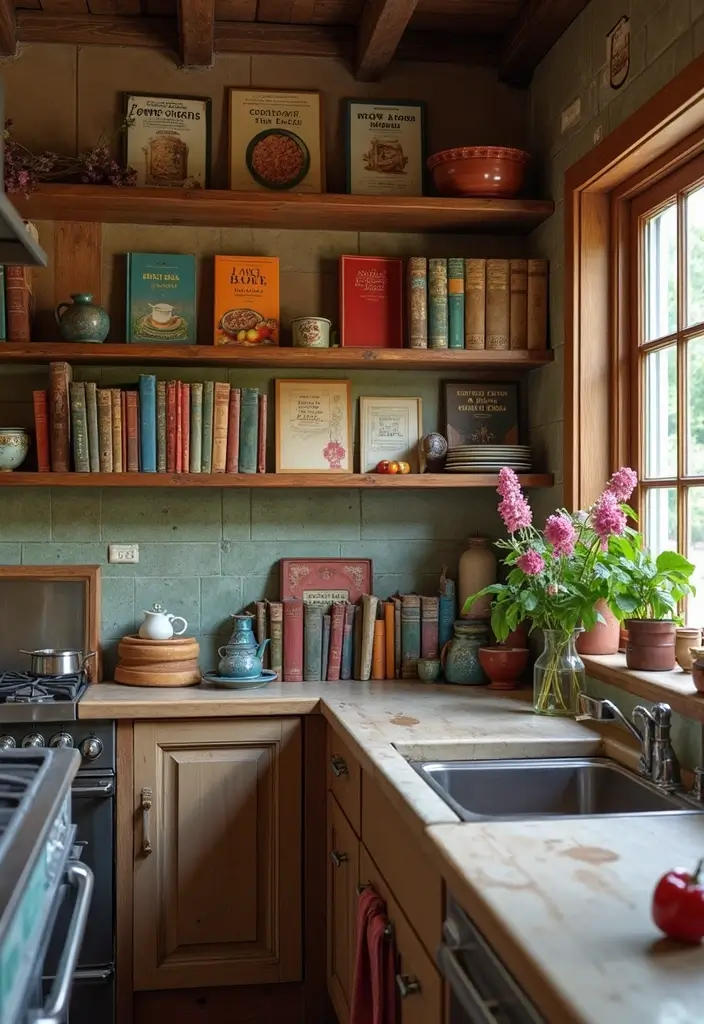 29 Kitchen Decor Ideas That Never Go Out of Style - 6. Vintage Cookbooks
