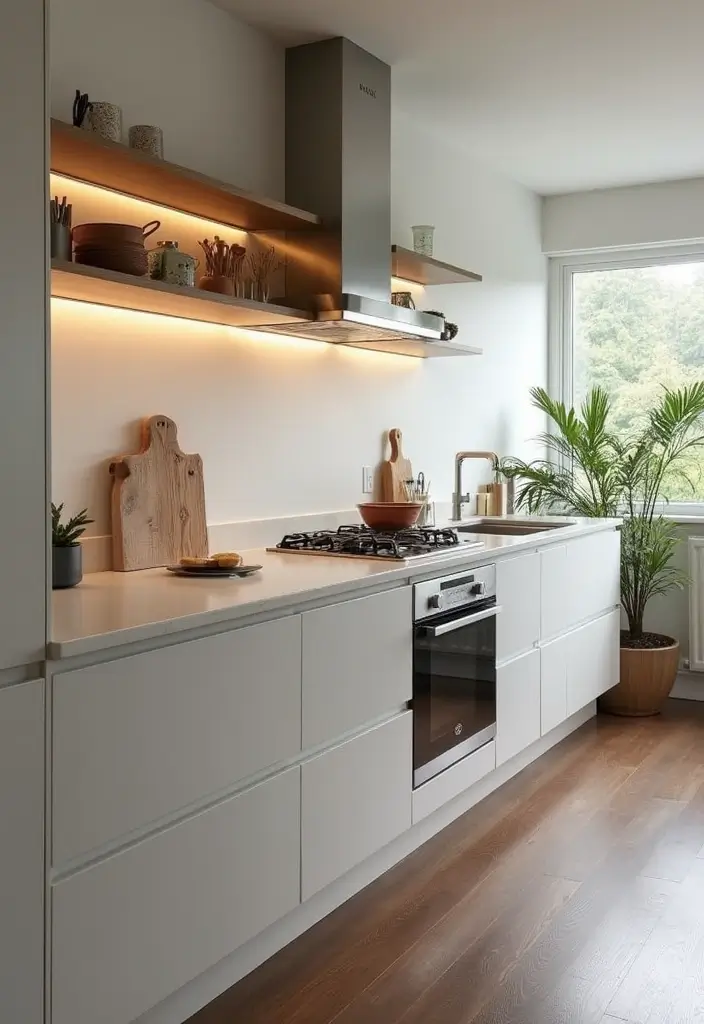 29 Kitchen Peninsula Ideas That Add Space and Style - 10. Wall-Mounted Peninsulas