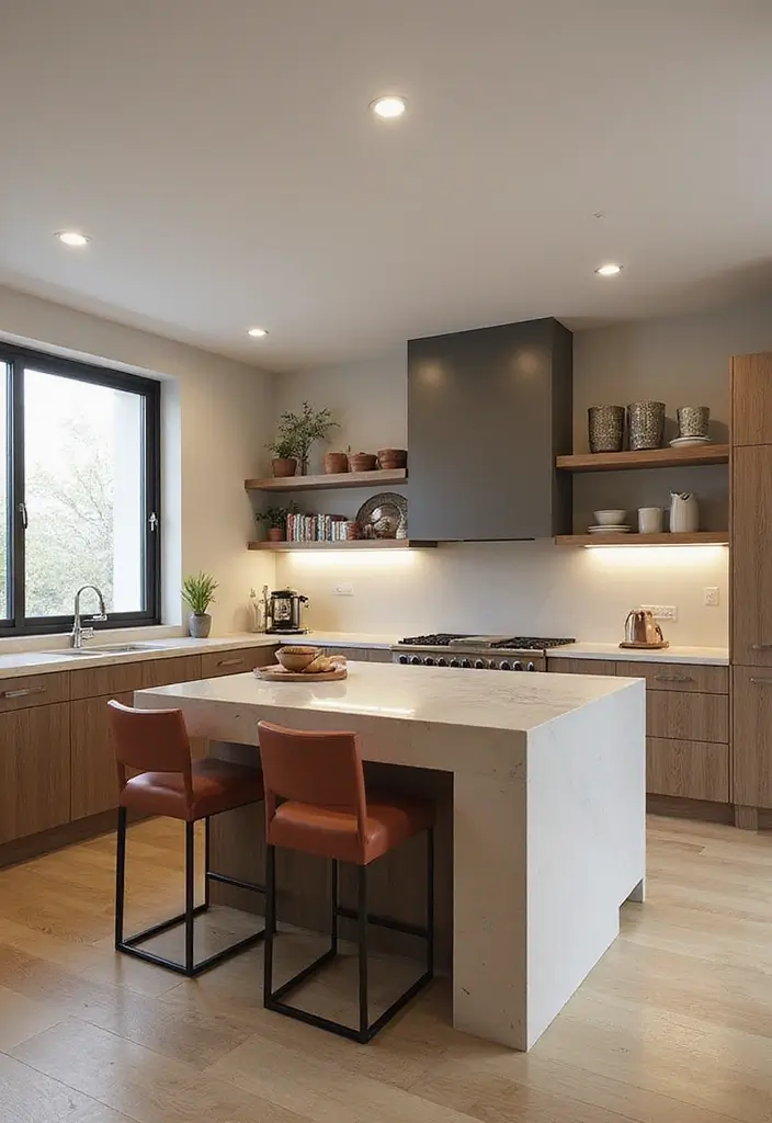 29 Kitchen Peninsula Ideas That Add Space and Style - 12. Double-Decker Design