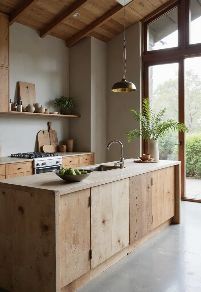 29 Kitchen Peninsula Ideas That Add Space and Style - 29. Eco-Friendly Materials