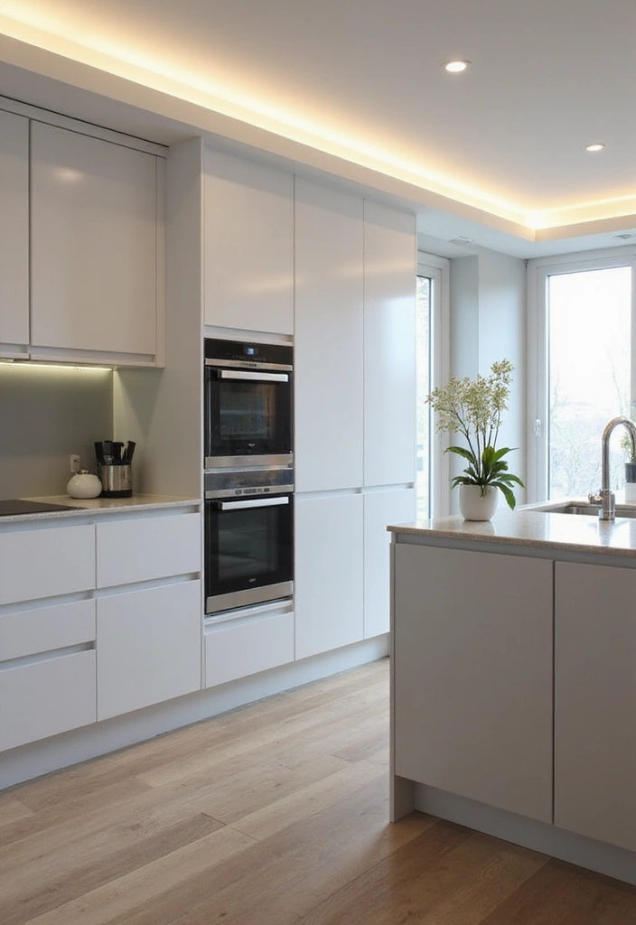 29 Kitchen Peninsula Ideas That Add Space and Style - 5. Integrated Appliances