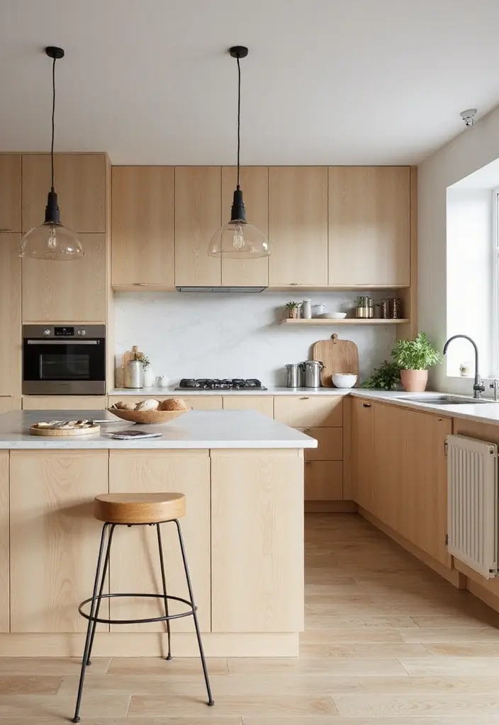 29 Kitchen Peninsula Ideas That Add Space and Style - 9. Scandinavian Influence